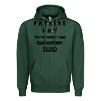 Sports Green Father s Day The One Where I Was Quarantined 2020 Zipper Hoodie - Bettercallsaul