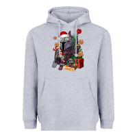Heather Grey Christmas gnome Heavyweight Hoodie - CowGirlArtShop