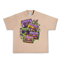 Burro mardi gras cassette tapes Urban Heavy Tee - MaliasSmallBusiness