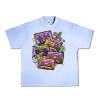 Grape Ice mardi gras cassette tapes Urban Heavy Tee - MaliasSmallBusiness
