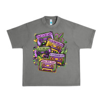 Tornado mardi gras cassette tapes Urban Heavy Tee - MaliasSmallBusiness