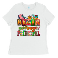 White nacho average principal Ladies Tee - AdoDesignShop