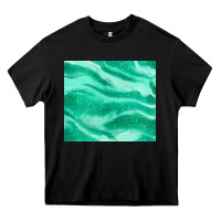 Black green glitter Heavy Core Tee - JahusDesignShop