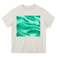 Cream green glitter Heavy Core Tee - JahusDesignShop
