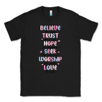 Black believe like mary trust like joseph valentine s da Classic Tee - MaliasSmallBusiness