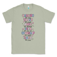 Matcha believe like mary trust like joseph valentine s da Classic Tee - MaliasSmallBusiness