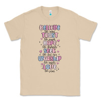 Mushroom believe like mary trust like joseph valentine s da Classic Tee - MaliasSmallBusiness