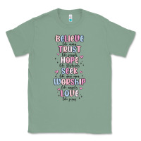Sage believe like mary trust like joseph valentine s da Classic Tee - MaliasSmallBusiness