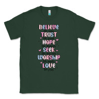 Sports Green believe like mary trust like joseph valentine s da Classic Tee - MaliasSmallBusiness