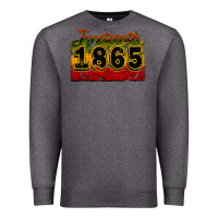Charcoal Heather juneteenth 1865 Premium Sweatshirt - CowGirlArtShop