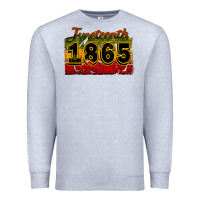 Heather Grey juneteenth 1865 Premium Sweatshirt - CowGirlArtShop