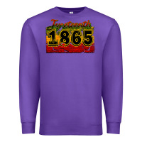 Purple juneteenth 1865 Premium Sweatshirt - CowGirlArtShop
