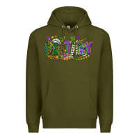 Army Green dietary mardi gras Premium Hoodie - CowGirlArtShop