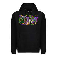 Black dietary mardi gras Premium Hoodie - CowGirlArtShop