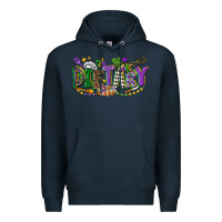 Navy dietary mardi gras Premium Hoodie - CowGirlArtShop