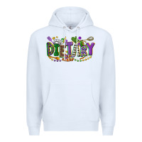 White dietary mardi gras Premium Hoodie - CowGirlArtShop