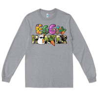 Heather Grey Egg hunter Long Sleeve Tee - NancyCooperArtShop