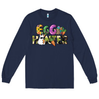 Navy Egg hunter Long Sleeve Tee - NancyCooperArtShop