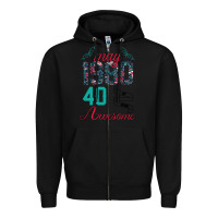 Black Made In May 1980 40 Years Of Being Awesome Zipper Hoodie - Bettercallsaul