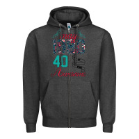 Charcoal Heather Made In May 1980 40 Years Of Being Awesome Zipper Hoodie - Bettercallsaul