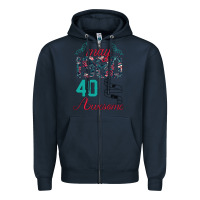 Navy Made In May 1980 40 Years Of Being Awesome Zipper Hoodie - Bettercallsaul