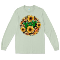 Matcha leopard cactus sunflower Long Sleeve Tee - JahusDesignShop
