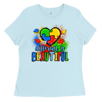 Baby Blue different is beautiful Ladies Tee - JahusDesignShop
