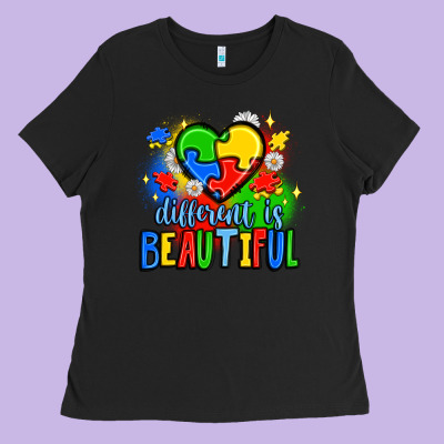Different Is Beautiful Ladies Tee Designed By Jahusdesignshop