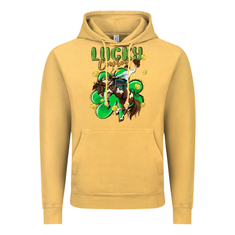 Lucky Cowboy Vintage Hoodie by MaliasSmallBusiness | Teevron