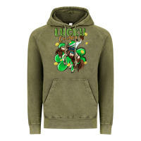 Vintage Olive lucky cowboy Vintage Hoodie - MaliasSmallBusiness