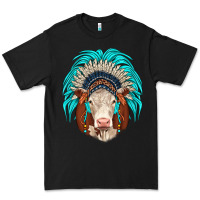Black hereford indian headdress Premium Tee - JahusDesignShop