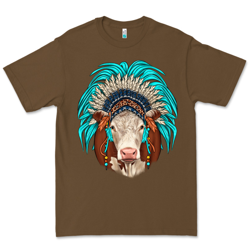 Hereford Indian Headdress Premium Tee by JahusDesignShop | Teevron