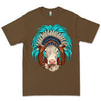 Cacao hereford indian headdress Premium Tee - JahusDesignShop