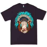 Plum hereford indian headdress Premium Tee - JahusDesignShop