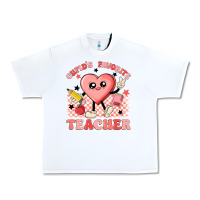 White cupid's favorite teacher Urban Heavy Tee - MaliasSmallBusiness