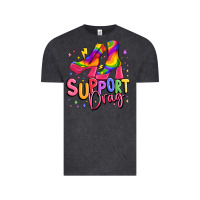Vintage Black support drag pride Vintage Tee - MaliasSmallBusiness