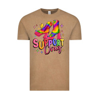 Vintage Coffee support drag pride Vintage Tee - MaliasSmallBusiness