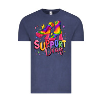 Vintage Denim support drag pride Vintage Tee - MaliasSmallBusiness