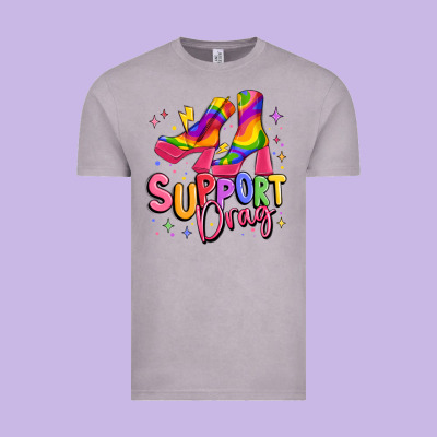 Support Drag Pride Vintage Tee Designed By Maliassmallbusiness