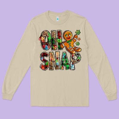 Oh Snap Christmas Long Sleeve Tee Designed By Nancycooperartshop
