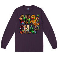 Plum Oh snap Christmas Long Sleeve Tee - NancyCooperArtShop
