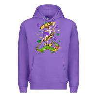 Purple let the good times roll (2) Premium Hoodie - CowGirlArtShop