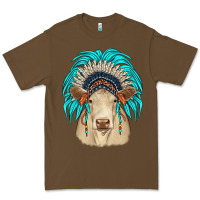 Cacao charolais indian headdress Premium Tee - JahusDesignShop