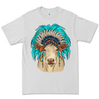 Dove Grey charolais indian headdress Premium Tee - JahusDesignShop
