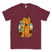 Burgundy Serape sunflower pumpkin Classic Tee - NancyCooperArtShop