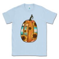Dusty Blue Serape sunflower pumpkin Classic Tee - NancyCooperArtShop