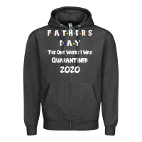 Charcoal Heather Father s Day The One Where I Was Quarantined 2020 Zipper Hoodie - Bettercallsaul