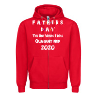 Red Father s Day The One Where I Was Quarantined 2020 Zipper Hoodie - Bettercallsaul