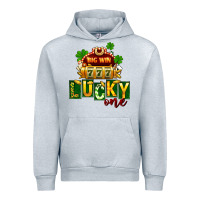 Heather Grey St Patricks Lucky One Urban Hoodie - FaDigitalArtStudio