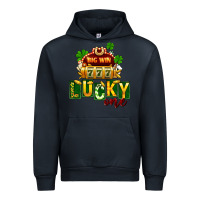 Navy St Patricks Lucky One Urban Hoodie - FaDigitalArtStudio